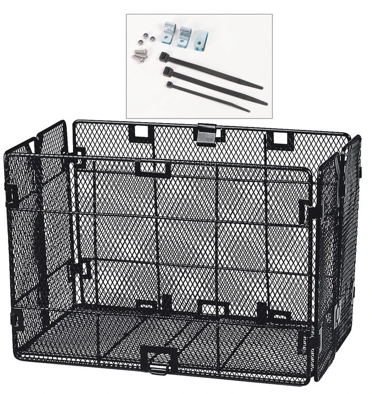 Asista Einkaufskorb Un' X Klappbar Festmontage, 32x18x23cm,schwarz, Engmaschig 1 Asista Einkaufskorb Un' X Klappbar Festmontage, 32x18x23cm,schwarz, Engmaschig