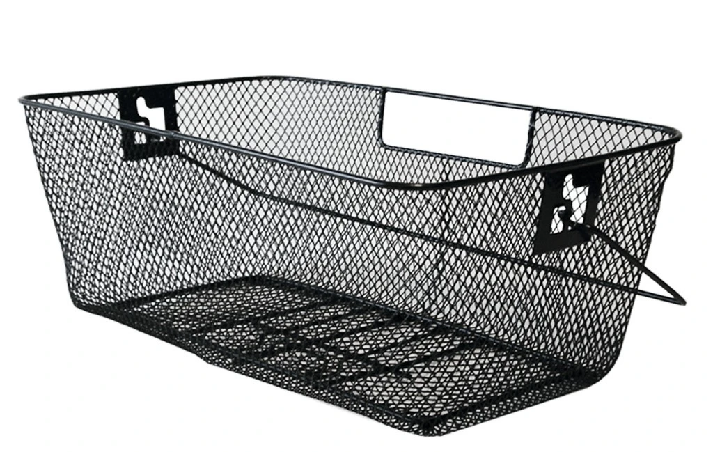 Hinterradkorb Für Schultasche, 46x27x18cm, Schwarz, Engmaschig 1 Hinterradkorb Für Schultasche, 46x27x18cm, Schwarz, Engmaschig