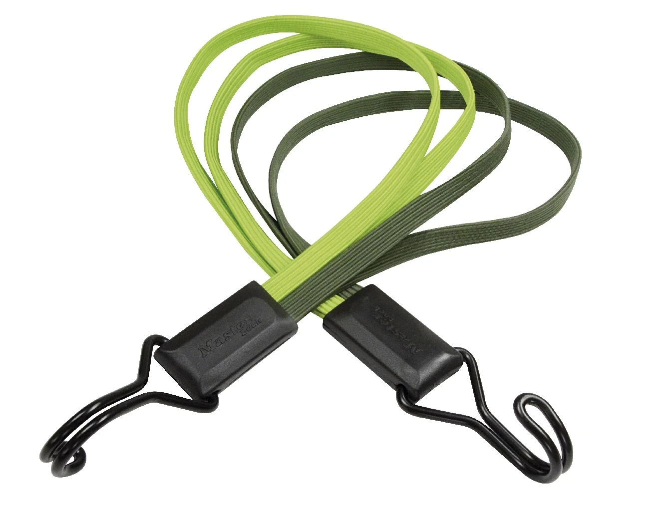 Master Lock Spanngummi Smooth Schwarz/Grün 4X700Mm 2 Master Lock Spanngummi Smooth Schwarz/Grün 4X700Mm – Bild 2