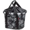 Asista City-Tasche KLICKfix Bikebasket, 35x28x26cm, Fleur Schwarz, Reisenthel