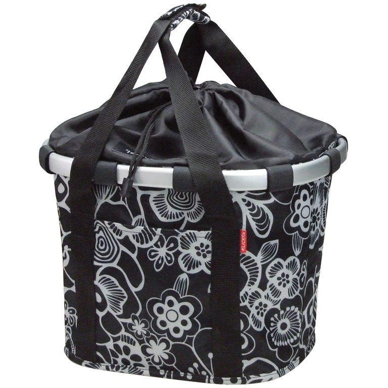 Asista City-Tasche KLICKfix Bikebasket, 35x28x26cm, Fleur Schwarz, Reisenthel 1 Asista City-Tasche KLICKfix Bikebasket, 35x28x26cm, Fleur Schwarz, Reisenthel