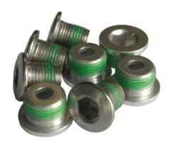 Kettenblattschrauben Truvativ F. Sram XX, 11.6215.193.060, 4x2 Stück,M8/M10 Silber