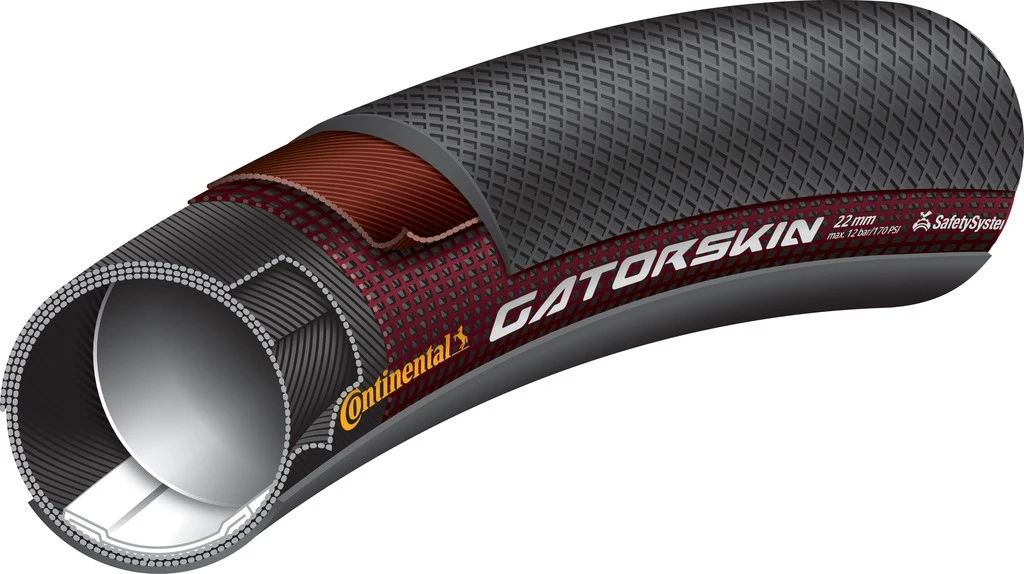 Continental Schlauchreifen Conti Sprinter Gatorskin, 28"x22mm (27x1") Schwarz Dura Skin 1 Continental Schlauchreifen Conti Sprinter Gatorskin, 28"x22mm (27x1") Schwarz Dura Skin