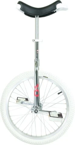 Qu-ax Einrad OnlyOne Indoor, 20&quot;, Verchromt, Alufelge, Reifen Weiß
