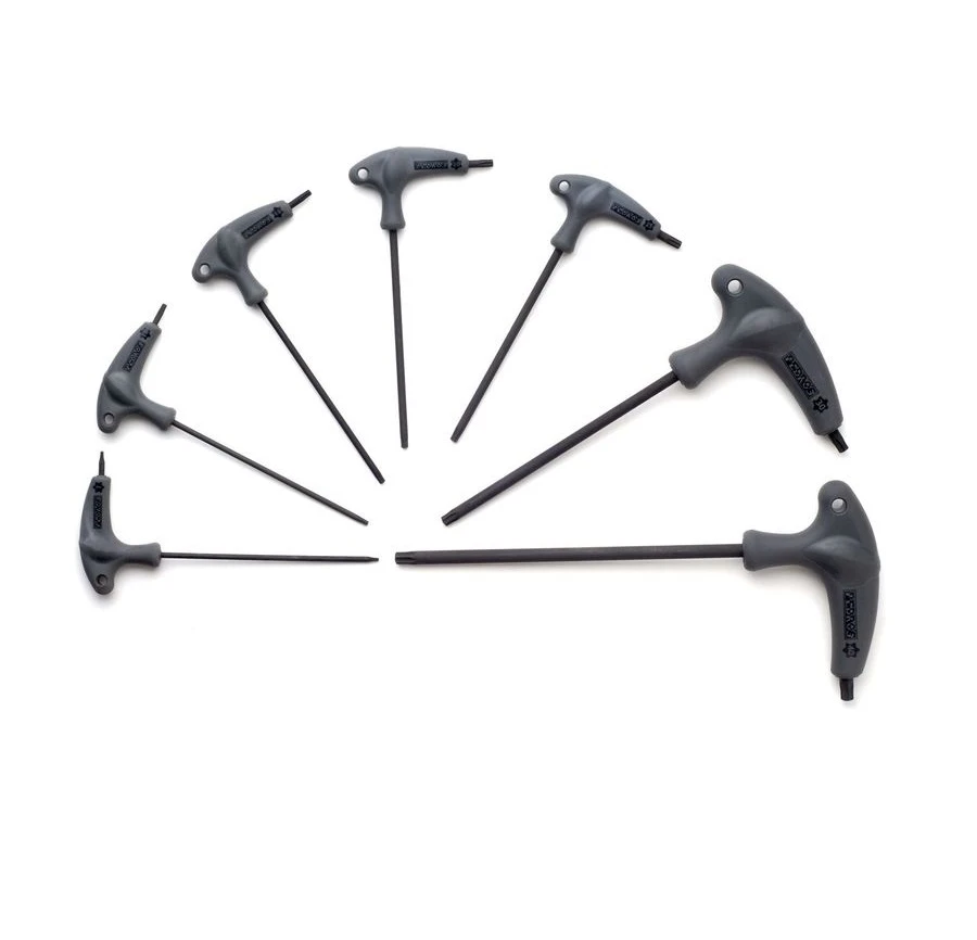 PEDROS Pedro´s Pro T/L Handle T-Griff Innensechskantschlüsselset, 7-teilig 1 PEDROS Pedro´s Pro T/L Handle T-Griff Innensechskantschlüsselset, 7-teilig