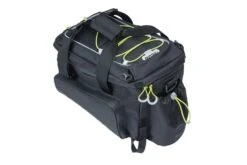 Gepäckträgertasche Basil Miles XL Pro, Schwarz Lime, 31x23x20cm, 9-36ltr