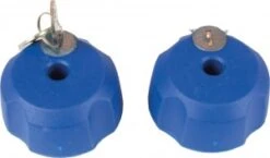 Knebelmutter, Abschließbar, Blau Für XLC Heckträger Azura Xtra/Easy 20