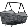 Hinterradkorb Basil Cento Mik, 45x33x24 Cm, Schwarz, Engmaschig