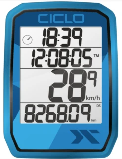 CICLOSPORT Fahrradcomputer &quot;PROTOS 105&quot; BLAU