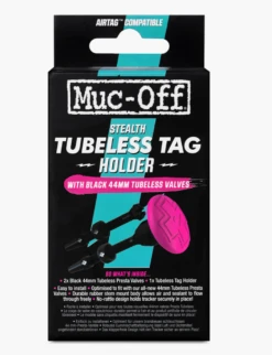 Muc-Off Muc Off Tubeless Tag Holder & 44mm Valve Kit Black