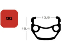 FELGE XR2, 28&quot; 32L, SCHW 13,5-622, VL:6,5MM, DOPPELOESE