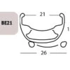 FELGE BE 21, 27,5&quot; 32L SCHW 21-584 VL:6,5MM EINFACHOESEN