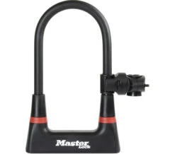 Master Lock Bügelschloß/8279 Mit Halter Schwarz 210Mmx104X14Mm