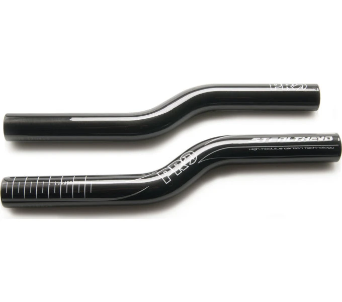 Pro Ausleger Stealth Evo Clipon Schwarz 1Set=2Stk.,Hohe Version,Carbon 2 Pro Ausleger Stealth Evo Clipon Schwarz 1Set=2Stk.,Hohe Version,Carbon – Bild 2