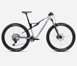 Orbea OIZ M10 Halo Silver-Blue Carbon View (Gloss)