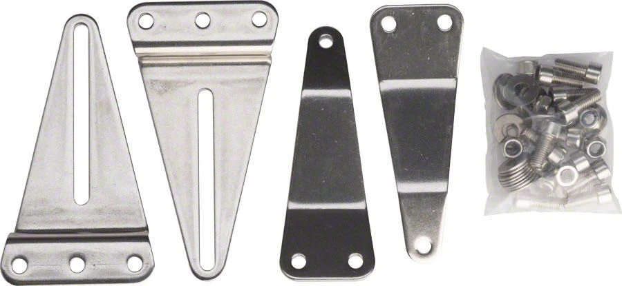Surly Gepäckträger Montageset Plate Kit 1, Vr, Für Gemuffte Gabeln 1 Surly Gepäckträger Montageset Plate Kit 1, Vr, Für Gemuffte Gabeln