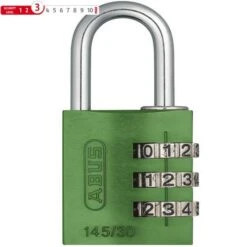 ABUS Zahlenschloss 145/30 Grün Lock-Tag