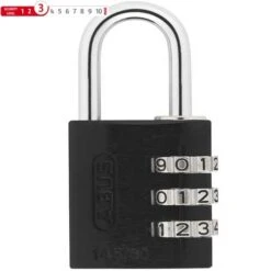 Abus Vorhängeschloss 145/30 Zahlenschloß Schwarz -GearWerk Verkaufs-Shop abus vorhangeschloss 145 30 schwarz zahlen308364 3