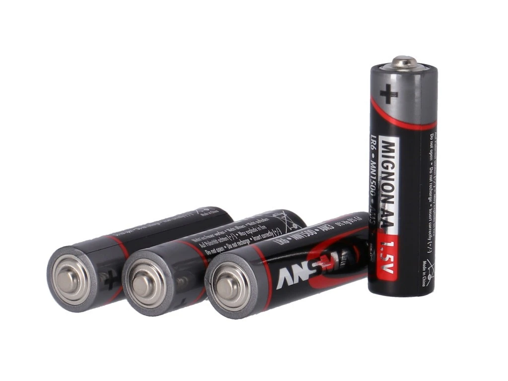 Batterie Ansmann RED Mignon LR6, 4 Stück, Alkaline, 1,5 V, MN1500 1 Batterie Ansmann RED Mignon LR6, 4 Stück, Alkaline, 1,5 V, MN1500