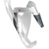 Trinkflaschenhalter Elite CustomRacePlus, Elastomer-Gummi, Glanzweiß/schwarz