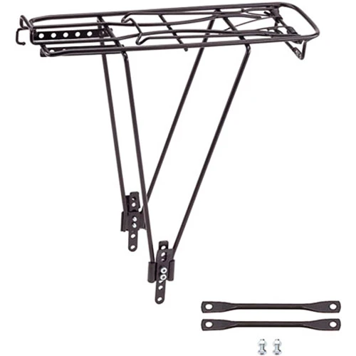 Point Gepäckträger 2-Bein, Federklappe + Pumpenhalter Schwarz, Stahl, Verstellbar 26-28" 1 Point Gepäckträger 2-Bein, Federklappe + Pumpenhalter Schwarz, Stahl, Verstellbar 26-28"
