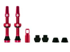 Muc-Off Muc Off Tubeless Valve Kit Universal For Mtb &amp; Road, Red, 80