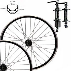 Roland Radsatz 26&quot; Cs-9-Ss Schwarz Zac19De, Deore 610