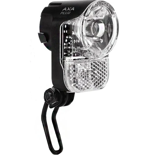 Dynamo-Scheinwerfer PICO30 T Steady Auto Axa, LED, Schwarz, Tagfahrlicht, Lose 1 Dynamo-Scheinwerfer PICO30 T Steady Auto Axa, LED, Schwarz, Tagfahrlicht, Lose