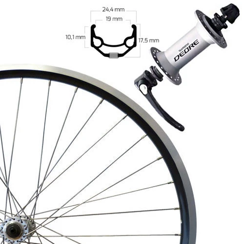 Roland Vorderrad 28" Schwarz SSP ZAC19, Deore Sspann 2 Roland Vorderrad 28" Schwarz SSP ZAC19, Deore Sspann – Bild 2